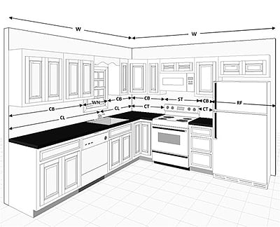 Black and White Measuring Kitchen